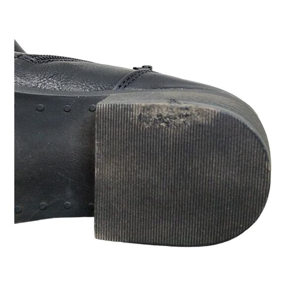 London Fog Black Faux Leather Buckle Ankle Booties Women’s Size 8.5M - Picture 9 of 9